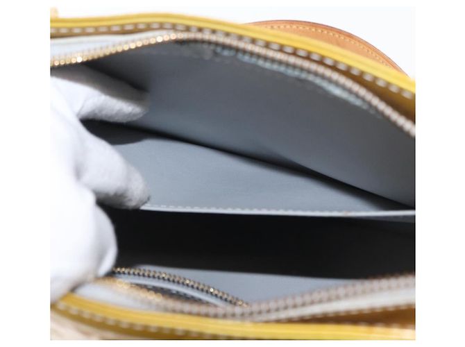LOUIS VUITTON Borsa a Mano Monogram Vernis Houston Grigio M91053 LV Auth ep13299 - vista 23
