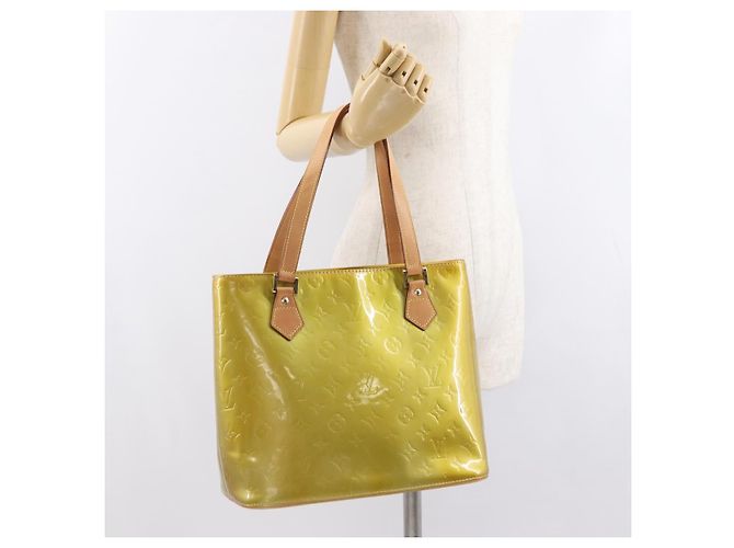 LOUIS VUITTON Borsa a Mano Monogram Vernis Houston Grigio M91053 LV Auth ep13299 - vista 24