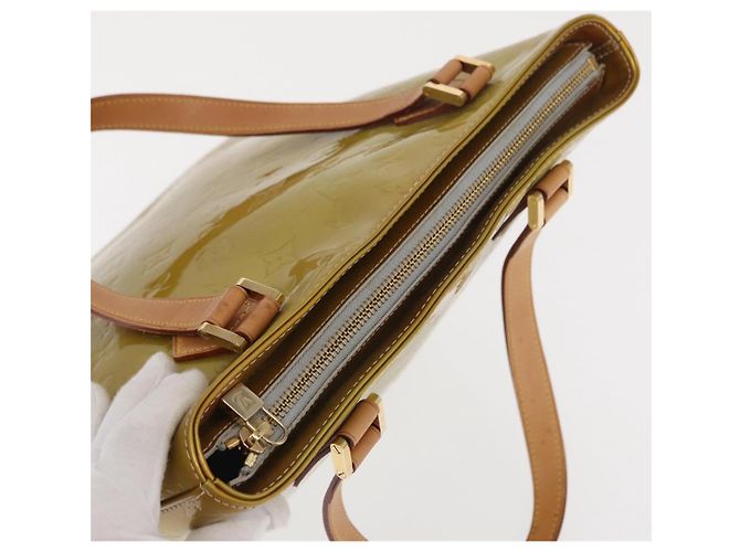 LOUIS VUITTON Borsa a Mano Monogram Vernis Houston Grigio M91053 LV Auth ep13299 - vista 7
