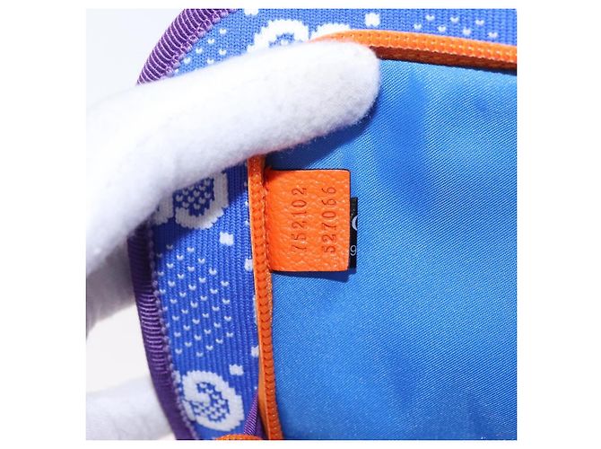 Borsa a vita GUCCI in nylon viola argento 752102 Auth bs32891V Porpora - vista 11