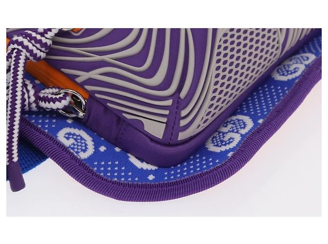 Borsa a vita GUCCI in nylon viola argento 752102 Auth bs32891V Porpora - vista 9