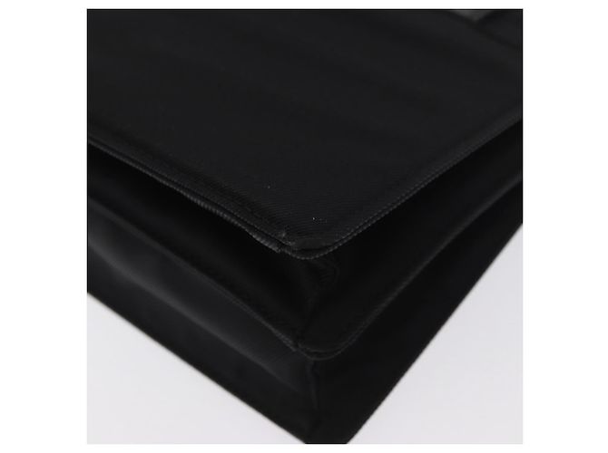Bulgari Borsa a mano BVLGARI in nylon nero e argento Auth BA9909 - vista 16