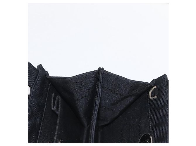 Bulgari Borsa a mano BVLGARI in nylon nero e argento Auth BA9909 - vista 19