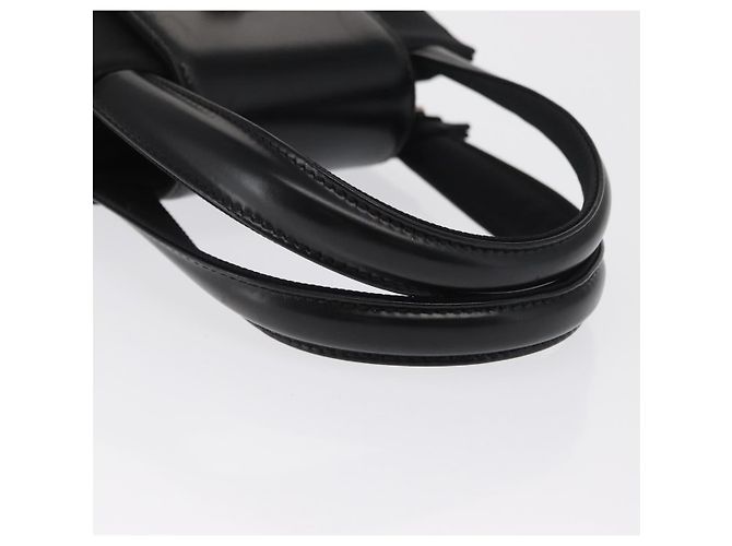Bulgari Borsa a mano BVLGARI in nylon nero e argento Auth BA9909 - vista 7