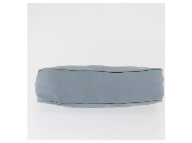PRADA Accessory Pouch Nylon Light Blue Silver Auth 170583 Silvery - view 5
