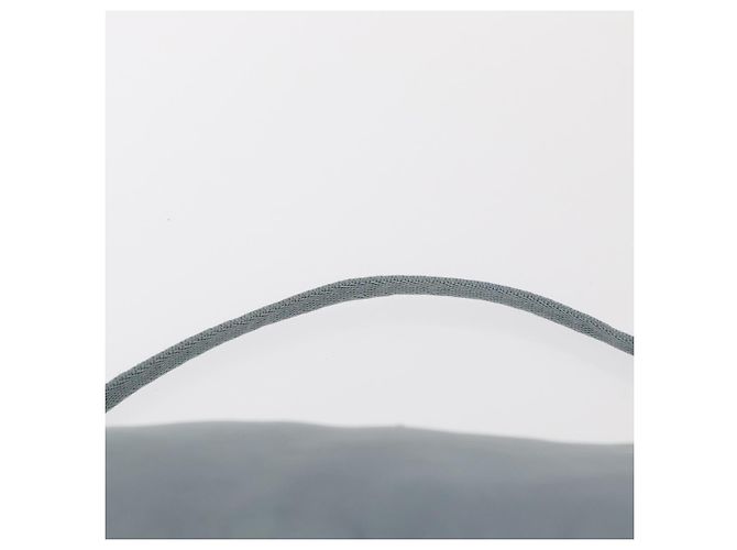 PRADA Accessory Pouch Nylon Light Blue Silver Auth 170583 Silvery - view 8