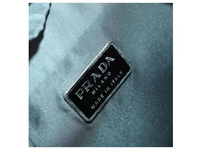 PRADA Backpack Nylon Gray Silver Auth BA10134 Brown Silvery - view 24