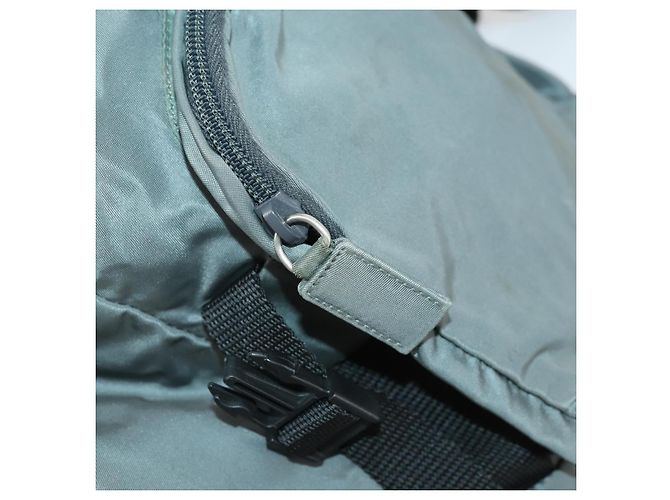 PRADA Backpack Nylon Gray Silver Auth BA10134 Brown Silvery - view 25