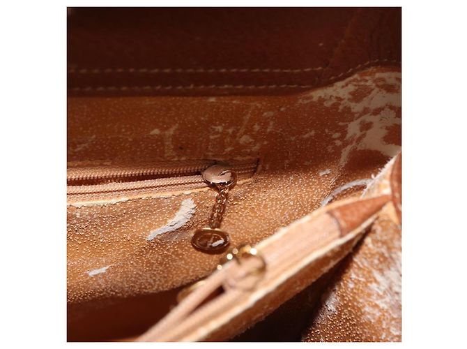 Borsa a mano in pelle Gucci Bamboo marrone oro 002 123 0260 Auth 169515 D'oro - vista 20