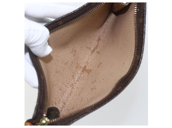 Bucket LOUIS VUITTON Monogramma Secchiello GM Pochette Accessorio LV Auth hk3390 - vista 10