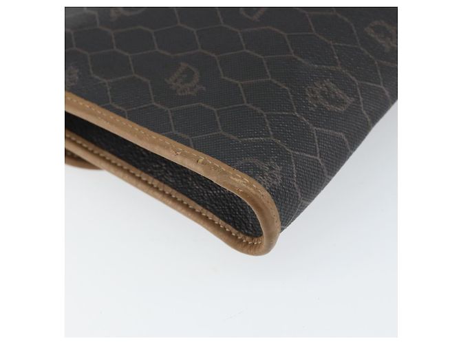 Borsa a spalla in tela a nido d'ape PVC nera e oro Christian Dior Auth ka2128 Nero D'oro - vista 16