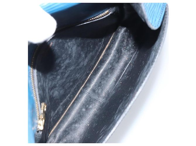 LOUIS VUITTON Borsa a Spalla Epi Saint Cloud GM Blu Toledo M52195 LV Auth 168028 - vista 10