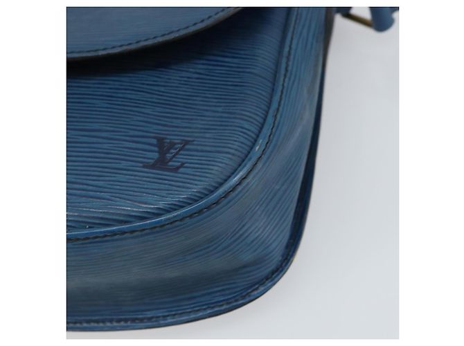 LOUIS VUITTON Borsa a Spalla Epi Saint Cloud GM Blu Toledo M52195 LV Auth 168028 - vista 14