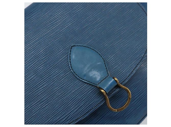 LOUIS VUITTON Borsa a Spalla Epi Saint Cloud GM Blu Toledo M52195 LV Auth 168028 - vista 18