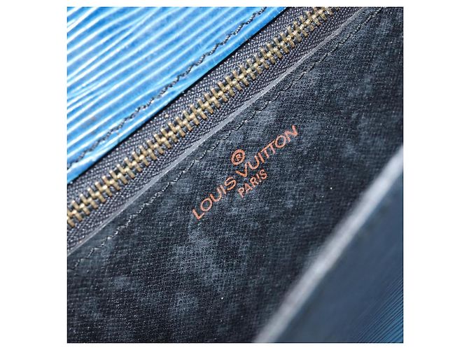 LOUIS VUITTON Borsa a Spalla Epi Saint Cloud GM Blu Toledo M52195 LV Auth 168028 - vista 21