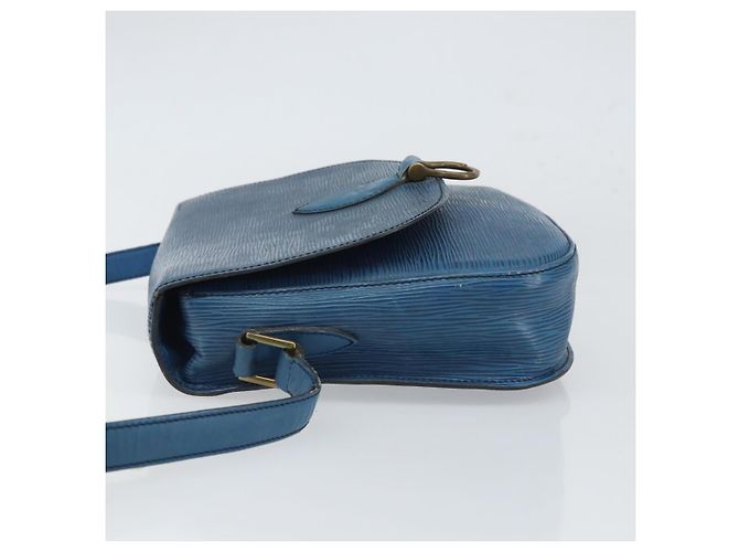 LOUIS VUITTON Borsa a Spalla Epi Saint Cloud GM Blu Toledo M52195 LV Auth 168028 - vista 4