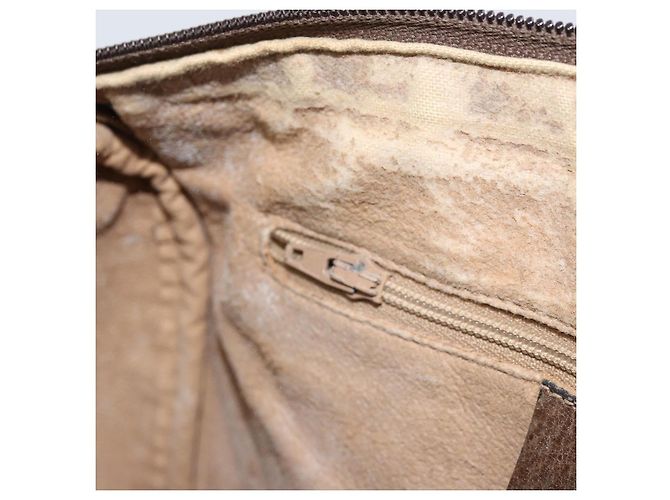 Borsa Gucci GG Supreme Web Sherry Line PVC Beige Oro 39 02 006 Auth 170110 D'oro - vista 21