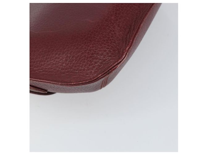 Cartier Borsa a spalla Must Line in pelle Bordeaux oro Auth BA9920 D'oro Bordò - vista 16