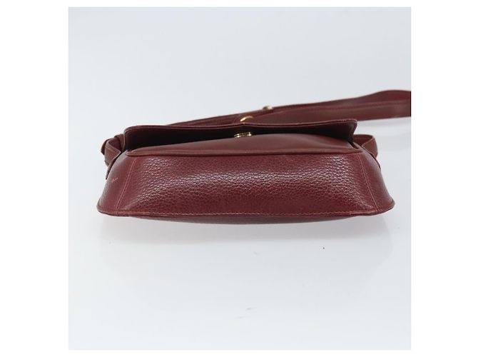 Cartier Borsa a spalla Must Line in pelle Bordeaux oro Auth BA9920 D'oro Bordò - vista 5