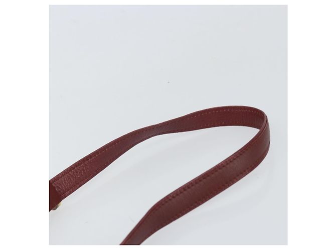 Cartier Borsa a spalla Must Line in pelle Bordeaux oro Auth BA9920 D'oro Bordò - vista 8