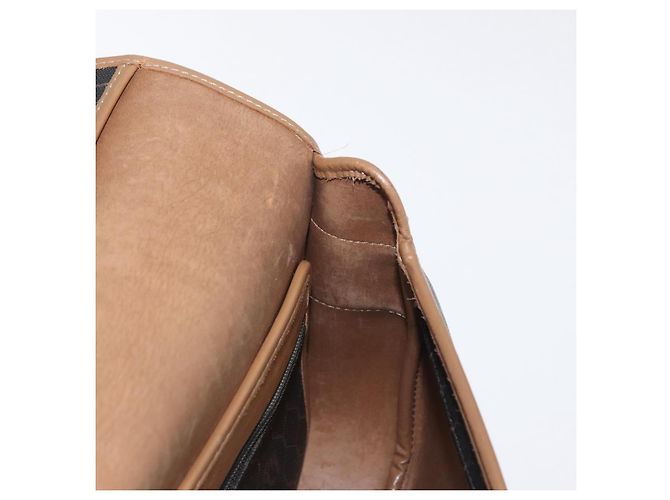 Borsa a spalla in tela a nido d'ape PVC nera e dorata Christian Dior Auth 170469 Nero D'oro - vista 19