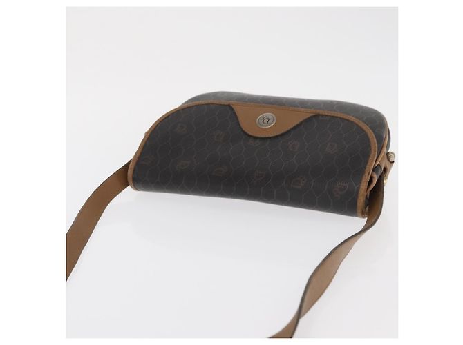 Borsa a spalla in tela a nido d'ape PVC nera e dorata Christian Dior Auth 170469 Nero D'oro - vista 6