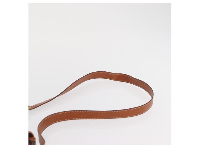Céline Borsa a spalla in tela Macadam CELINE in pelle PVC marrone oro Auth 170338 D'oro - vista 14