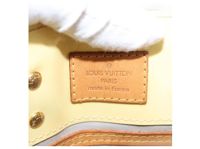 LOUIS VUITTON Borsa a Mano Monogram Vernis Reade PM Perle M91336 LV Auth 159821 - vista 19