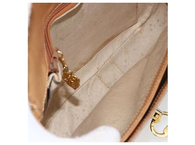 Gucci Borsa a Spalla Micro GG Supreme PVC Beige Oro Auth ep13175 D'oro - vista 11