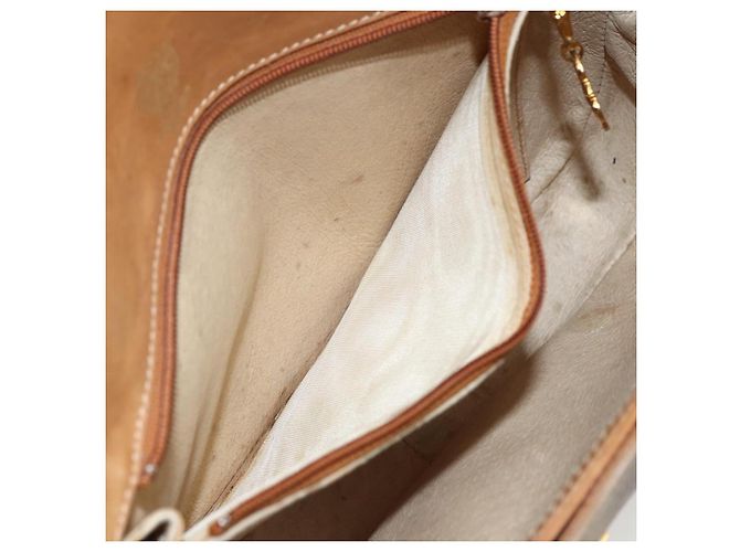 Gucci Borsa a Spalla Micro GG Supreme PVC Beige Oro Auth ep13175 D'oro - vista 12