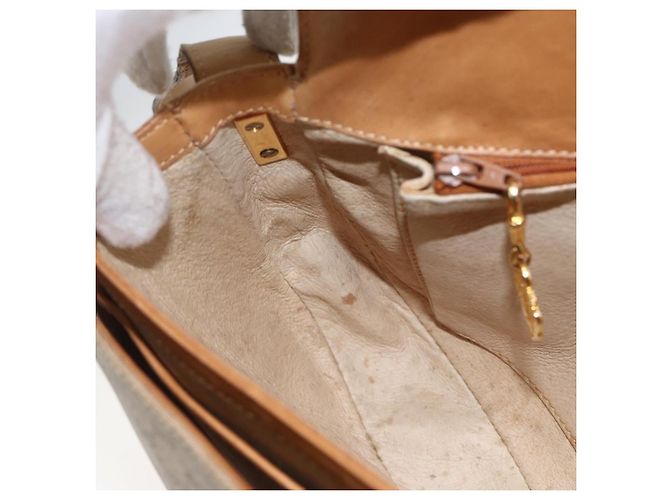 Gucci Borsa a Spalla Micro GG Supreme PVC Beige Oro Auth ep13175 D'oro - vista 20