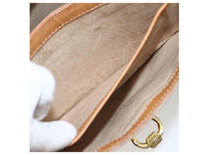 Gucci Borsa a Spalla Micro GG Supreme PVC Beige Oro Auth ep13175 D'oro - vista 22
