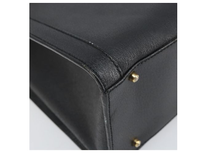 Borsa a mano in pelle Gucci Bamboo Nera Oro 002 1186 0260 Auth ep13167 Nero D'oro - vista 14