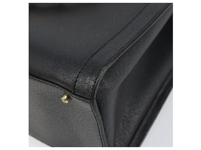 Borsa a mano in pelle Gucci Bamboo Nera Oro 002 1186 0260 Auth ep13167 Nero D'oro - vista 15