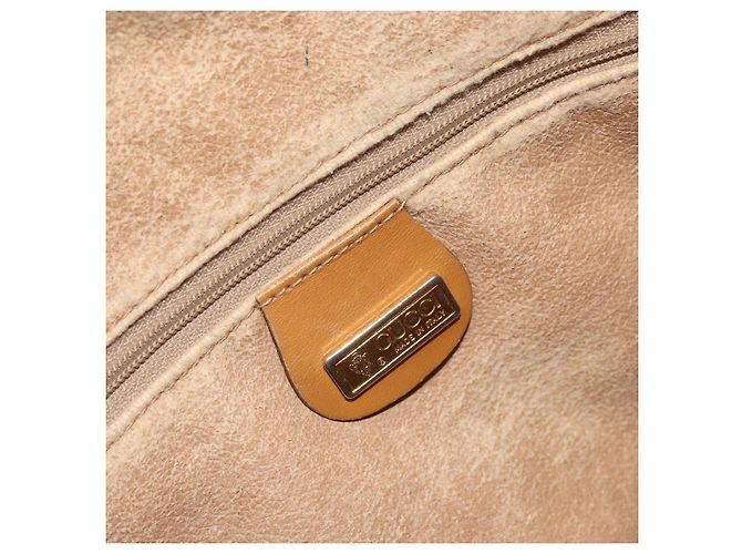 Gucci Borsa Boston Micro GG Supreme PVC Beige Oro 002 58 0165 Auth ep13225 D'oro - vista 19