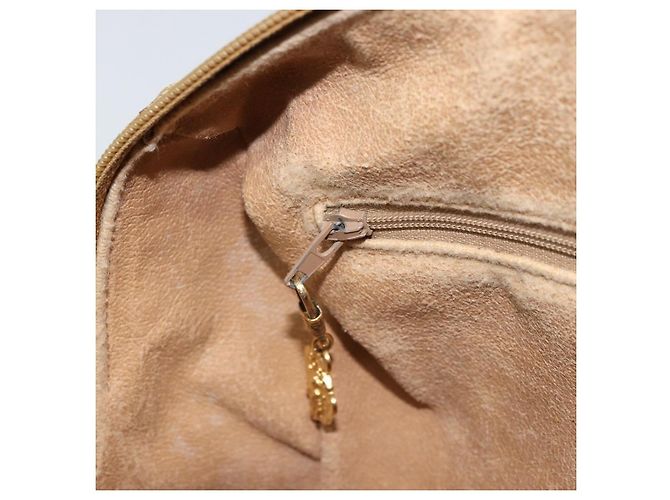 Gucci Borsa Boston Micro GG Supreme PVC Beige Oro 002 58 0165 Auth ep13225 D'oro - vista 22