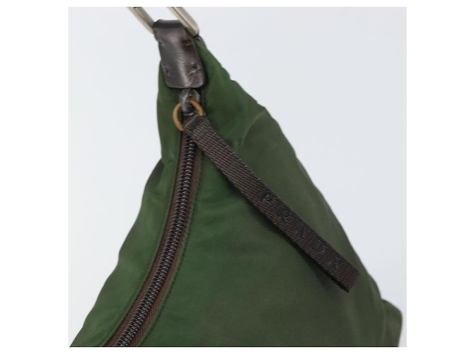 Borsa a Spalla PRADA in Nylon Khaki Auth bs33080 Cachi - vista 10