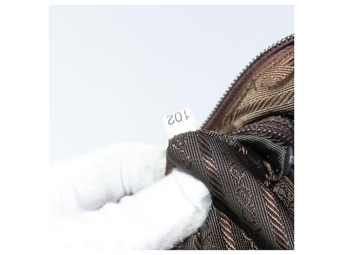 Borsa a Spalla PRADA in Nylon Khaki Auth bs33080 Cachi - vista 12