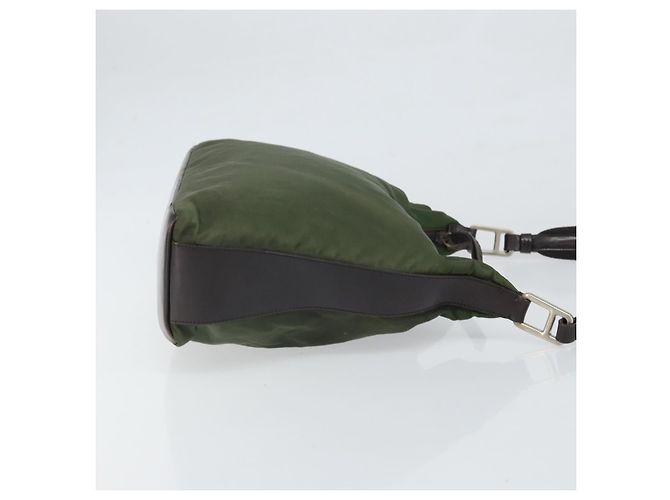 Borsa a Spalla PRADA in Nylon Khaki Auth bs33080 Cachi - vista 3