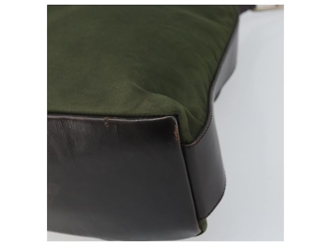 Borsa a Spalla PRADA in Nylon Khaki Auth bs33080 Cachi - vista 8