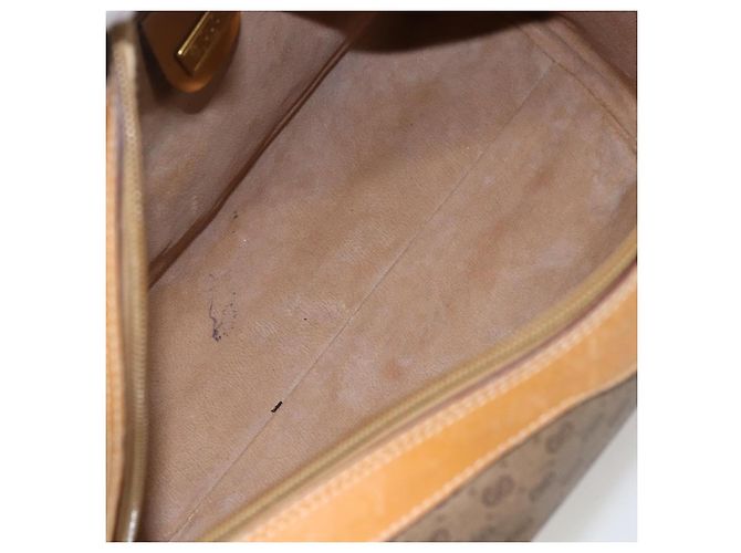 Gucci Borsa a mano Micro GG Supreme in pelle PVC 2 in 1 beige oro Auth BA10107 D'oro - vista 11