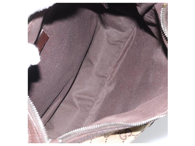 Borsa a Spalla GG Canvas Gucci Beige Argento 131211 Auth 170502 - vista 11