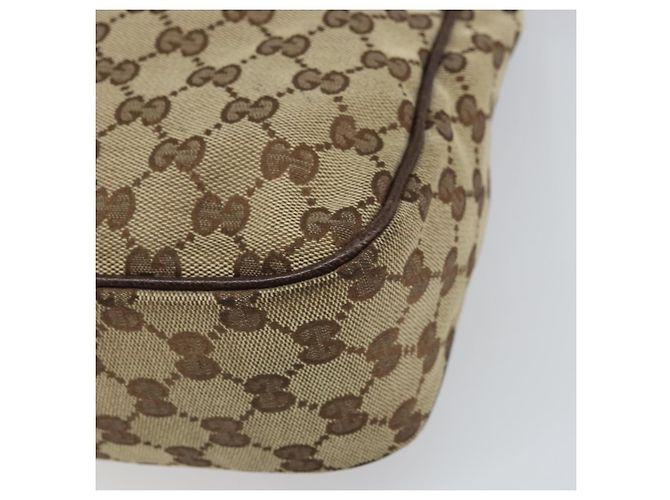 Borsa a Spalla GG Canvas Gucci Beige Argento 131211 Auth 170502 - vista 16