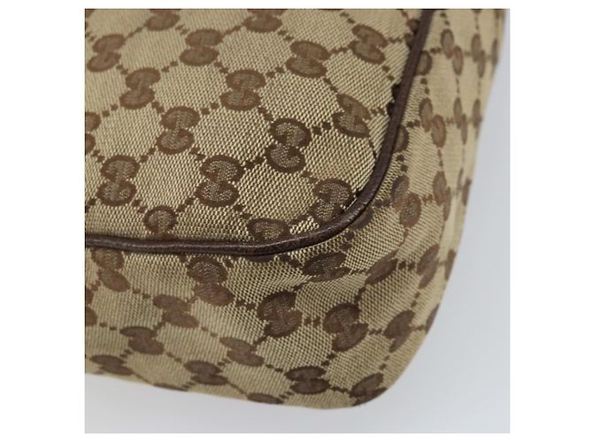 Borsa a Spalla GG Canvas Gucci Beige Argento 131211 Auth 170502 - vista 17