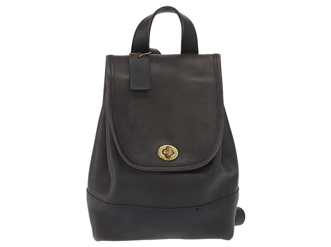 Coach Zaino in pelle nero e oro Auth am9257 D'oro - vista 13