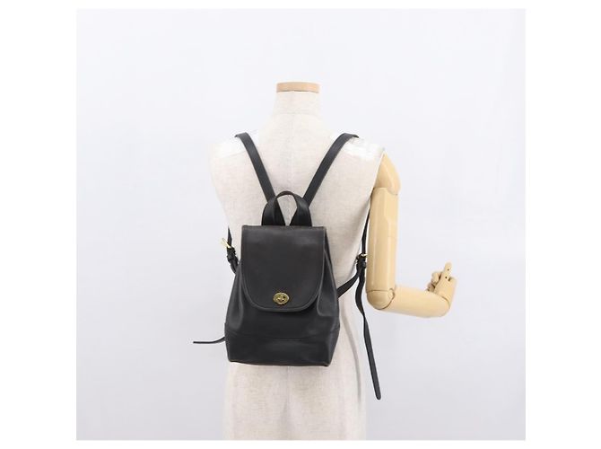 Coach Zaino in pelle nero e oro Auth am9257 D'oro - vista 25