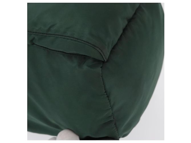 Zaino PRADA in nylon verde argento Auth ki6395 - vista 16