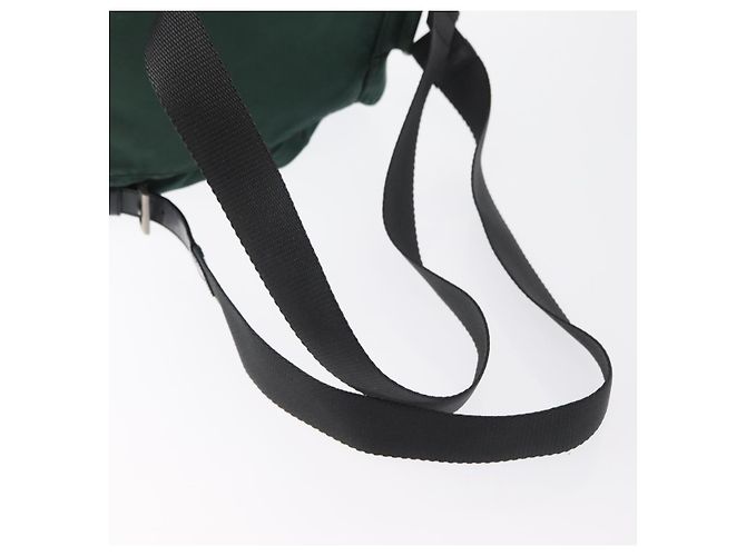 Zaino PRADA in nylon verde argento Auth ki6395 - vista 9