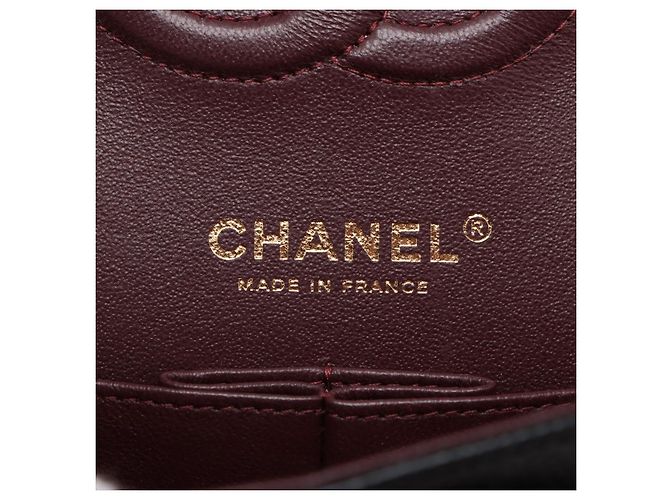 Timeless Chanel Borsa a spalla matelassé in pelle caviar nera con doppio flap classico medio Nero - vista 12