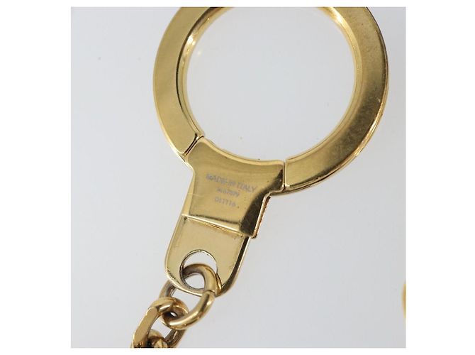 LOUIS VUITTON Portachiavi in metallo Chain Caleido V Charm oro M67379 LV Auth 170801 - vista 9
